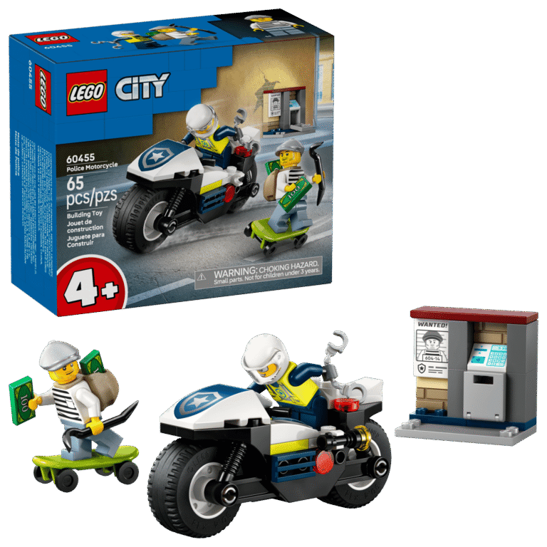 LEGO® City Police Motorcycle (60455) – $4.89 (51% Off) at Amazon