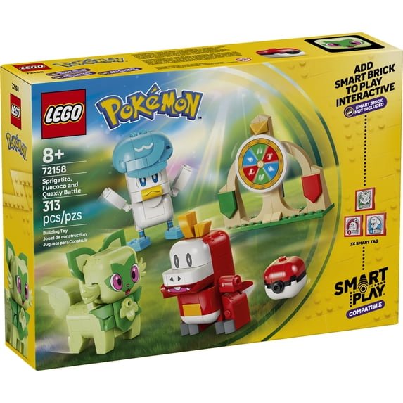LEGO® Pokémon SMART Play: Sprigatito, Fuecoco & Quaxly Battle (72158)