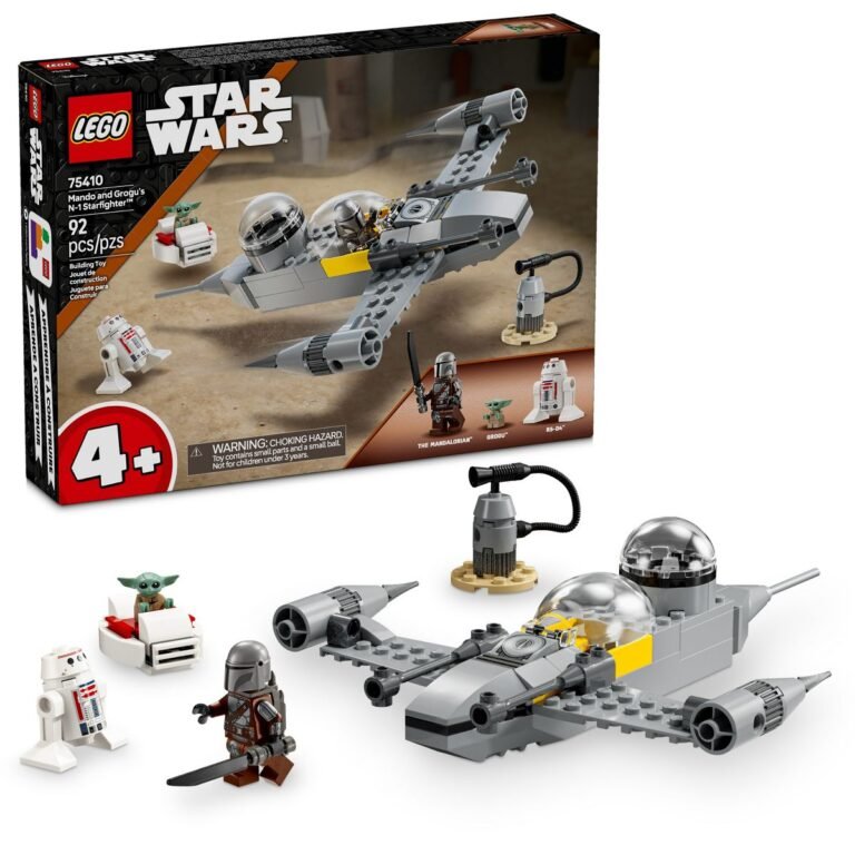 LEGO® Star Wars Mando and Grogu’s N-1 Starfighter (75410)