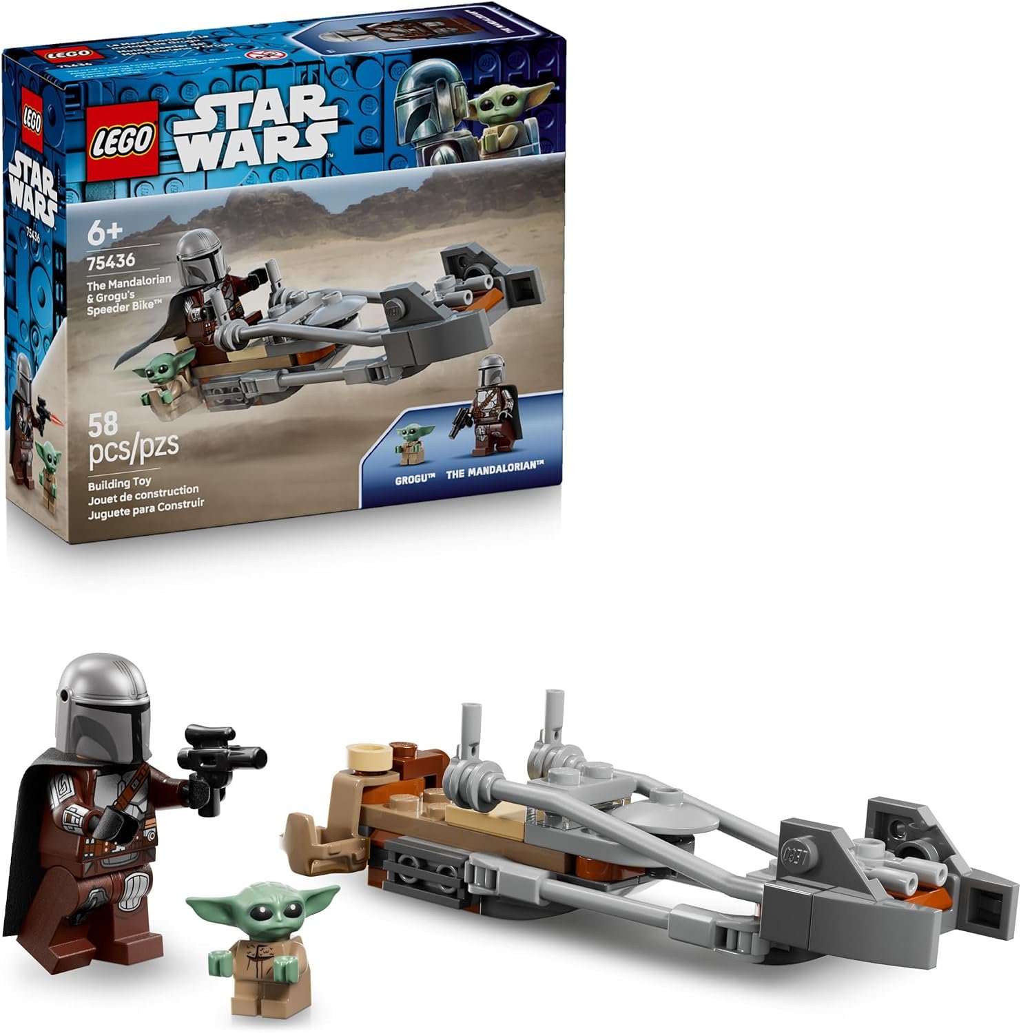 LEGO® Star Wars The Mandalorian & Grogu’s Speeder Bike (75436)