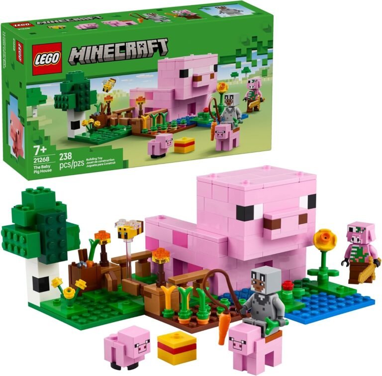 LEGO® Minecraft The Baby Pig House (21268) – $11.99 (40% Off) at Amazon