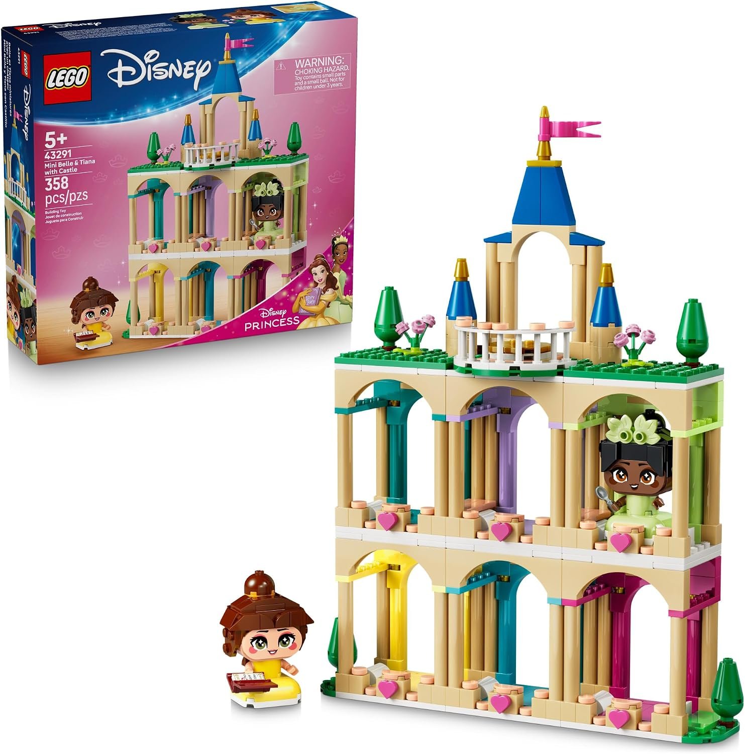 LEGO Disney Princess Mini Belle and Tiana with Castle 43291